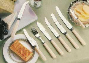 Nostalgia "faux bone" cutlery