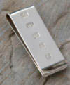 Sterling silver hallmarked money clip
